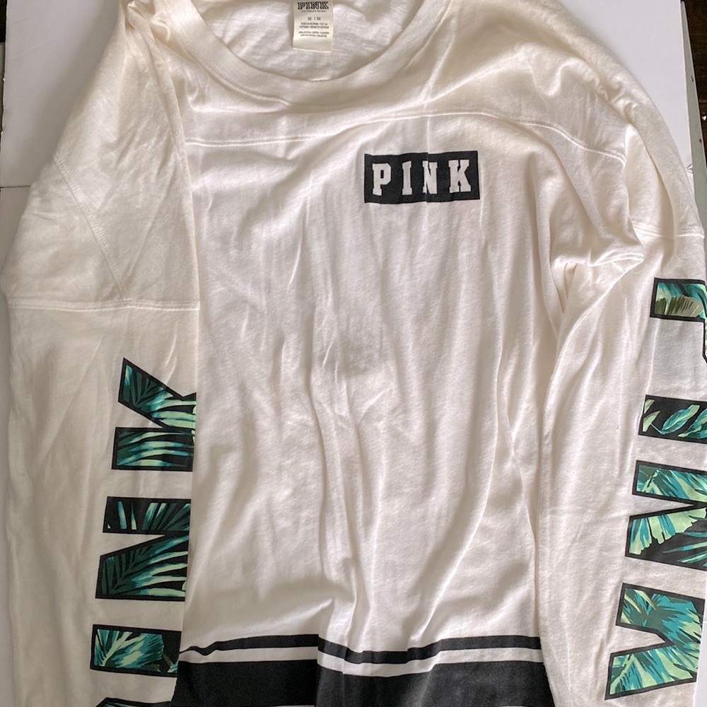 PINK tropical varsity shirt